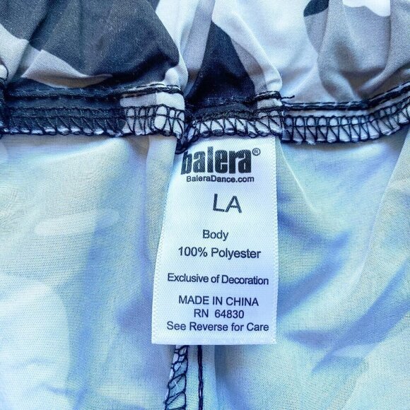 Adult Balera Dance Pants Size L Black White Gray Camo Hip Hop Dancewear Pop Star - Picture 9 of 9